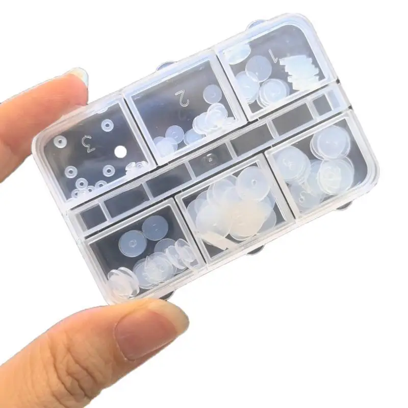 31BB Puncture Jewelry Anti-proliferation Small Flying Silicone Disc Compact Silicone Eye Disc Effective Ear Gasket