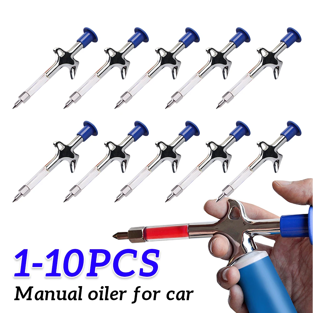 

10-1pcs Bicycle Grease Gun Multi-function Aluminum Bicycle Lubricant Grease Gun for Mountain MTB Bike Repair Service Tools
