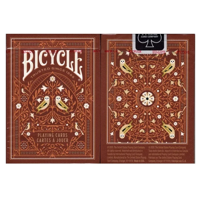 Orange Bicycle Aviary Playing Cards Deck USPCC Poker Collection Magic Cards Magic Tricks for Magician