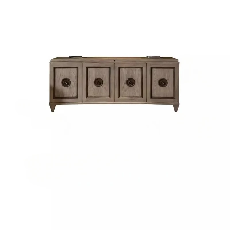 

Обеденный боковой шкаф в стиле ретро, прихожая из массива дерева, прихожая, ТВ-шкаф, легкий роскошный шкафчик, мебель для гостиной