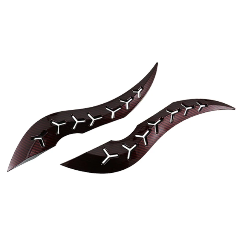 Car Exterior Ornament Easy Installation Roof Decoration Hydrographic Spoiler Fin Decorative Sticker 3D Dragon Horn Decoration