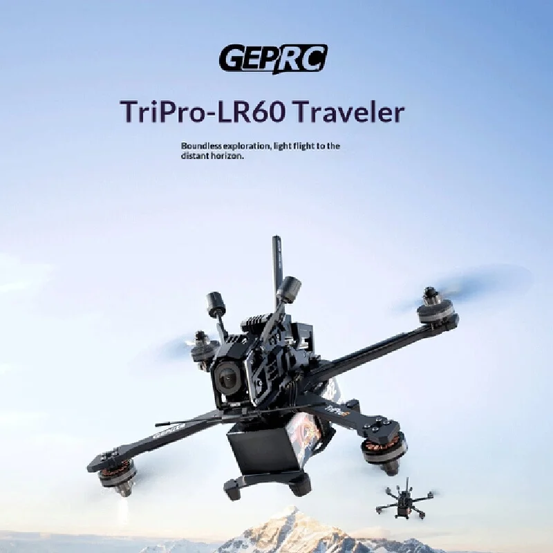 GEPRC TriPro-LR60 Traveler O4 Pro 6-inch Long-range FPV PNP Drone Long Endurance Cinematic FPV with Lightweight Airframe Stable