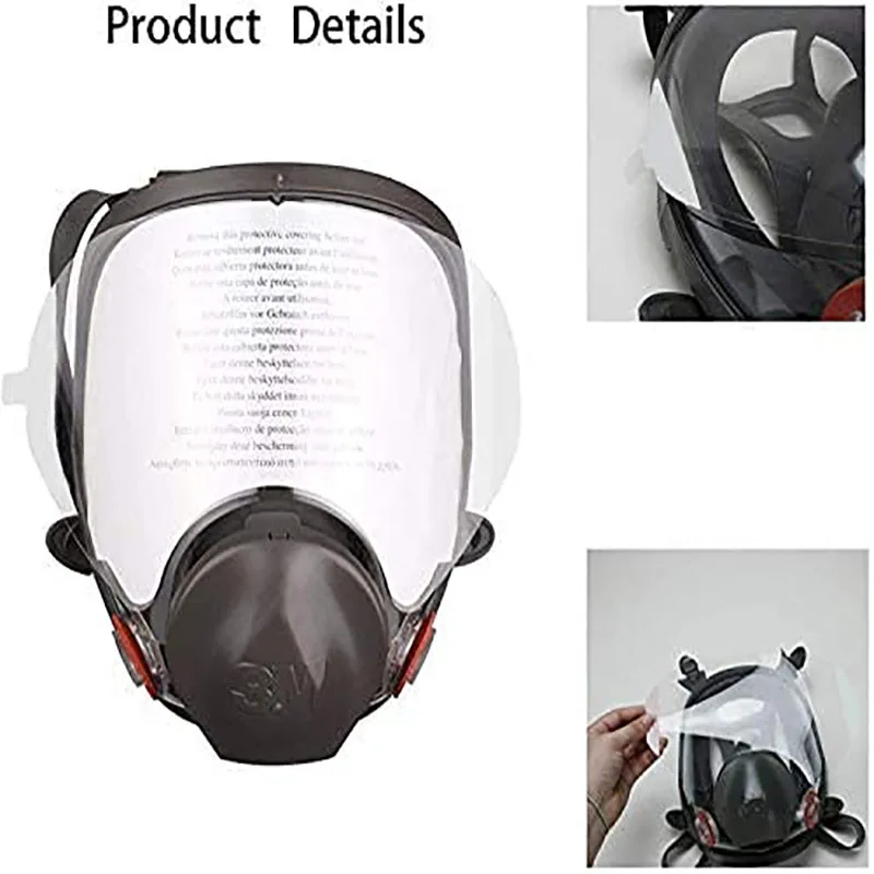 Peel Off Lens Cover for 3M 6885 6000 6700 6800 6900 Face Shield CoverSeries Respirator Mask Protective Cover(Pack of 30）