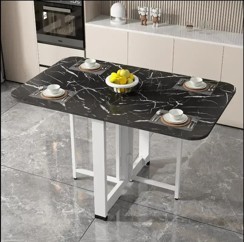 TAO Folding Dining Table Small Apartment Ultra-Thin Multi-Functional Dining Table Rectangular