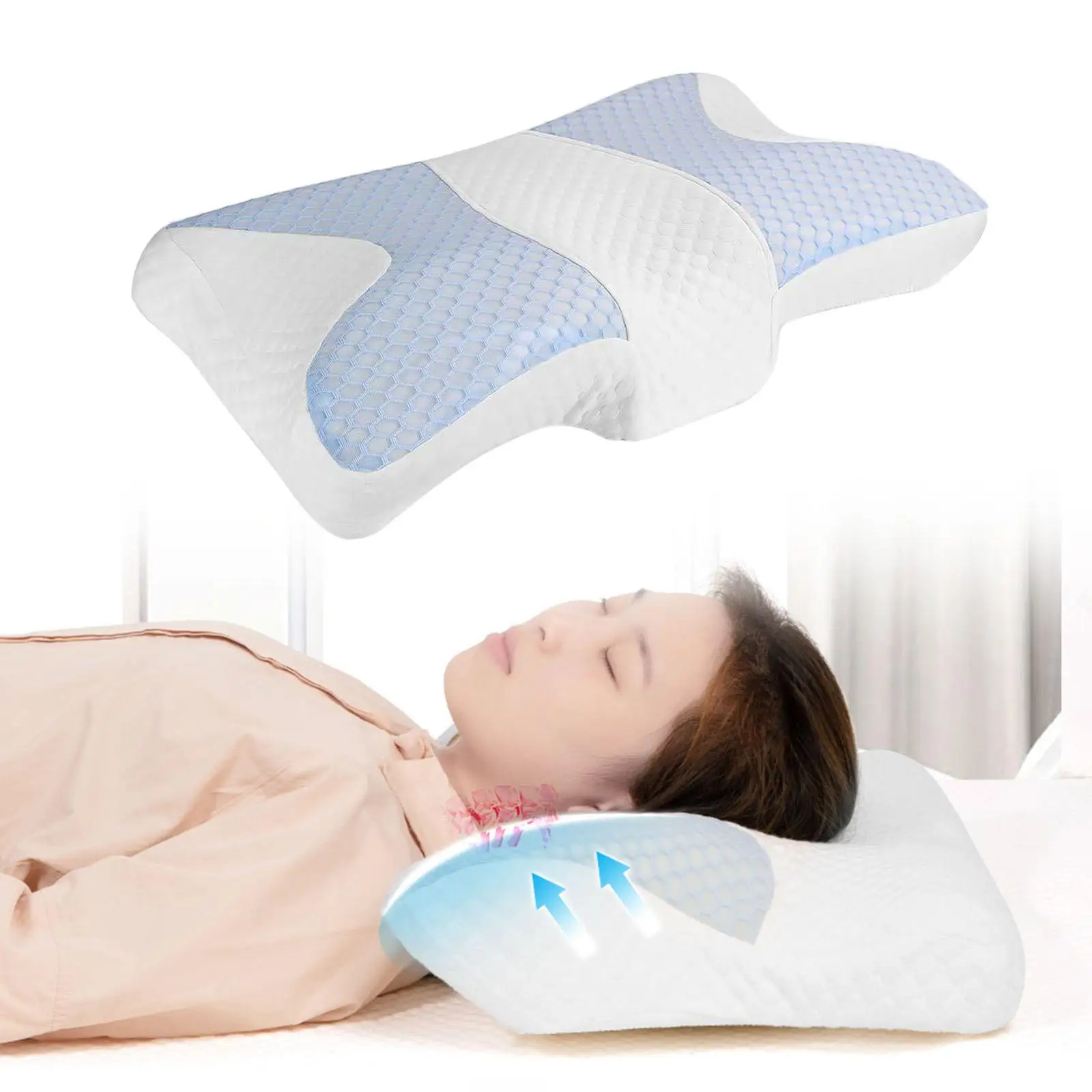 Ergonomic Cervical Pillow for Sleeping Orthopedic Neck Support