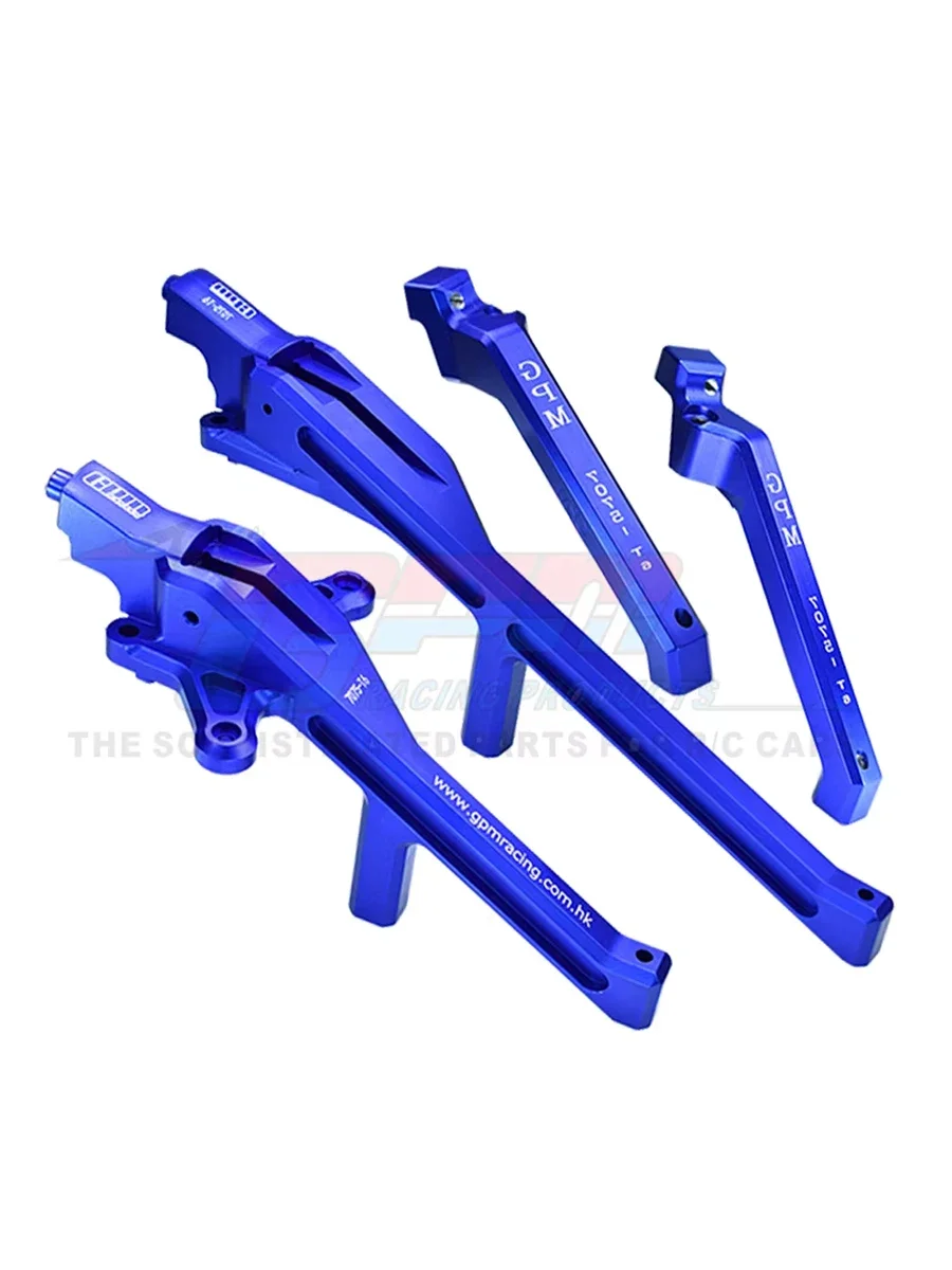 GPM Metaallegering Voor Achter Chassis Brace Shock Tower Ondersteuning 9520 9521 voor Traxxas 1/8 Sledge 4WD Monster Truck 95076-4 RC Auto - afbeelding 2