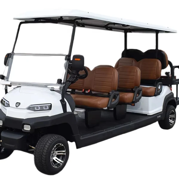 

4000W Solar-Powered Eight-Seater Golf Cart Eco-Friendly Electric Golf Vehicle