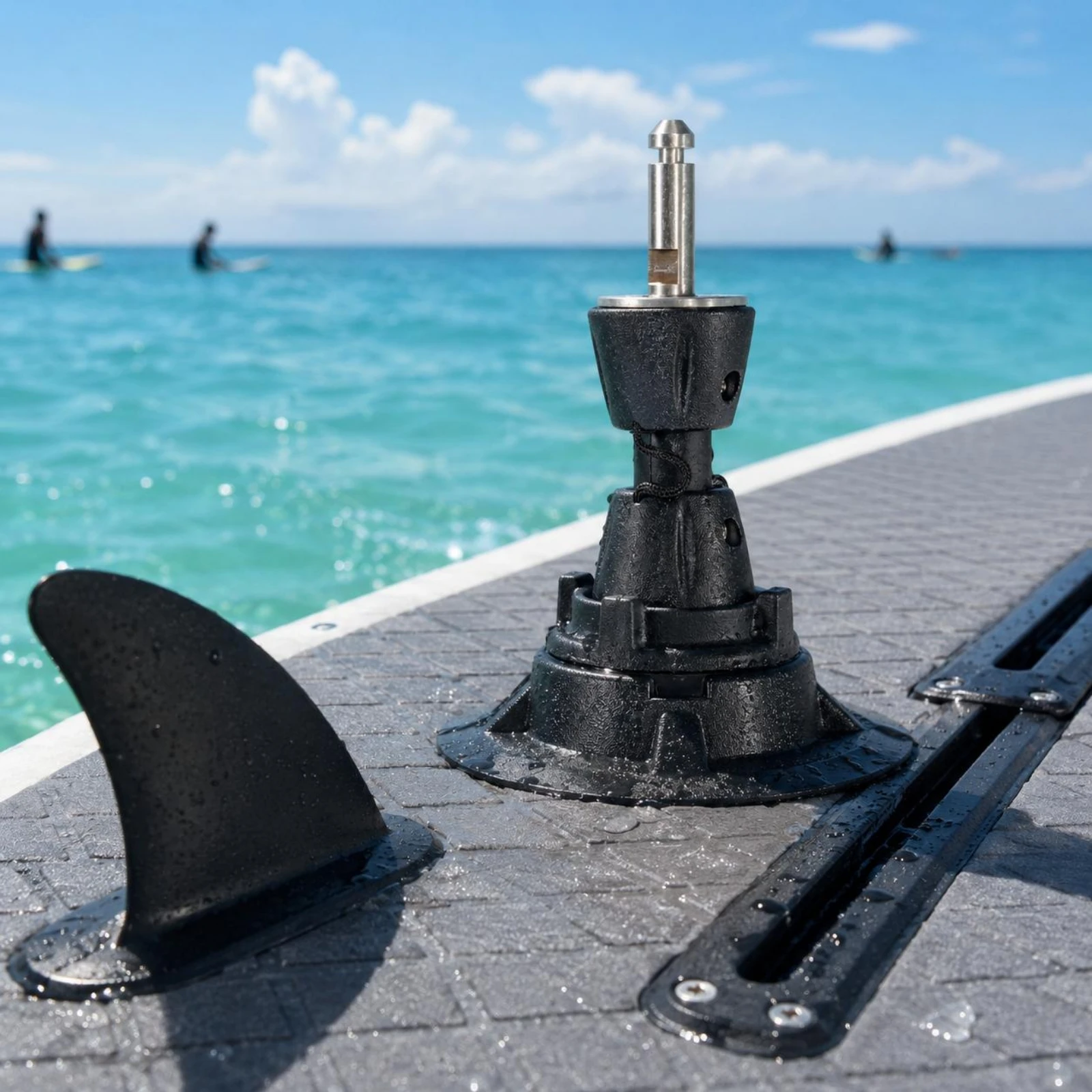 

360 Degree Rotating Mast Base Hard Plastic Universal Joint Base Water Sports Gear Compact