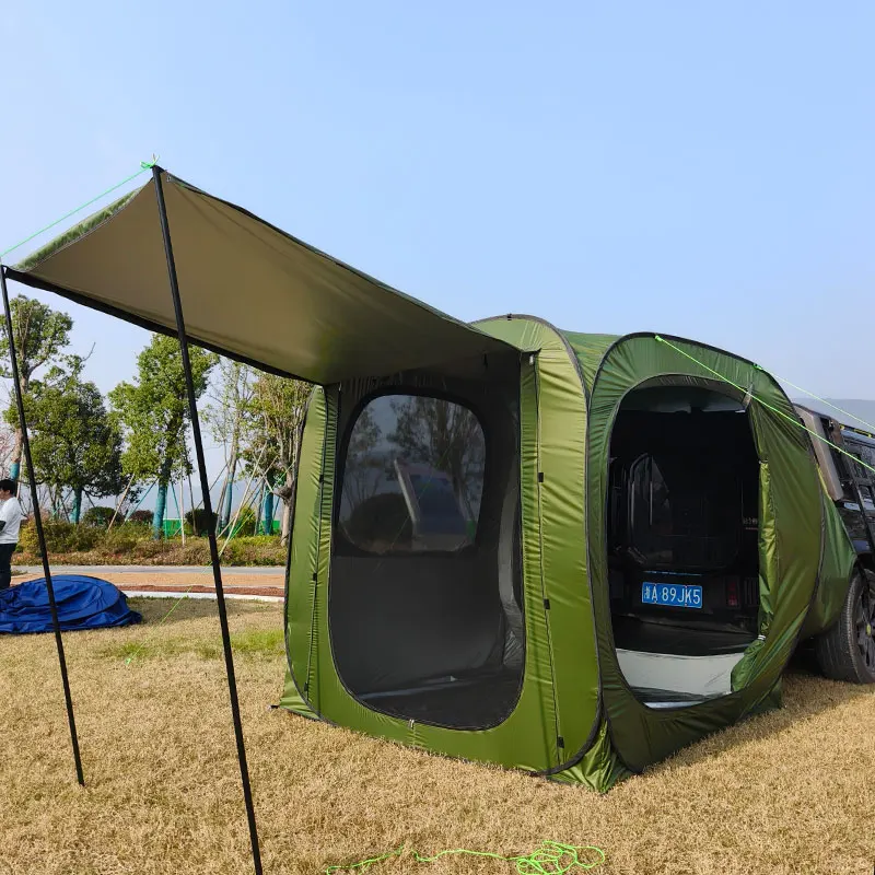 Screen House Tent Pop-Up Rear Car Tent, Portable Screen Room Canopy Instant Screen Tent 6 x 6 FT with Carry Bag for Camping