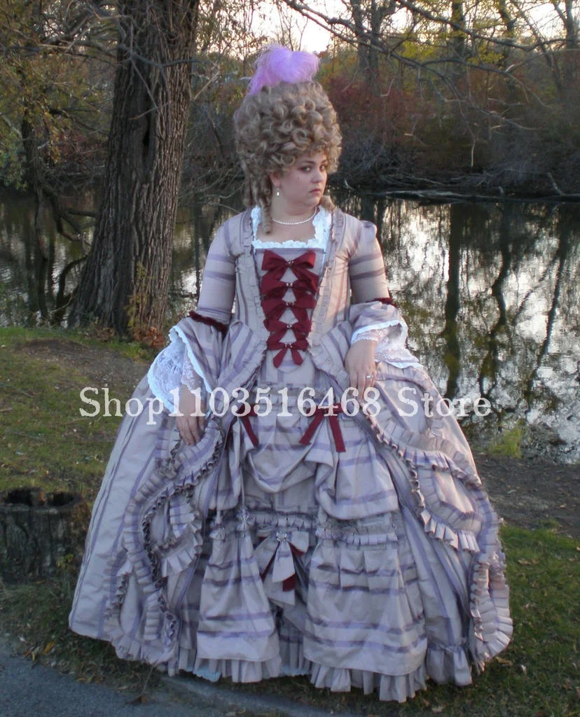 Luxury Fluffy Victorian Prom Dress Flesh Pink Rococo Marie Antoinette Edwardian Women's Halloween Cosplay Vestidos De Festa