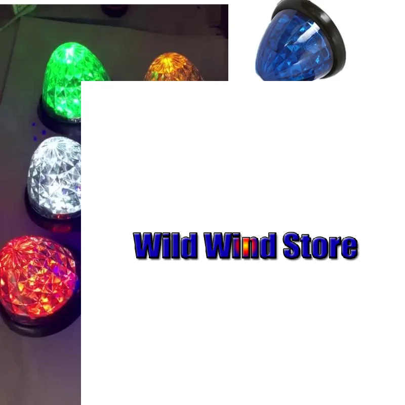 

1Pcs 24V Car Led Side Marker Light Taillight Big Watermelon Clearance Lamp Warning Indicator Light For Truck Trailer Caravan Bus