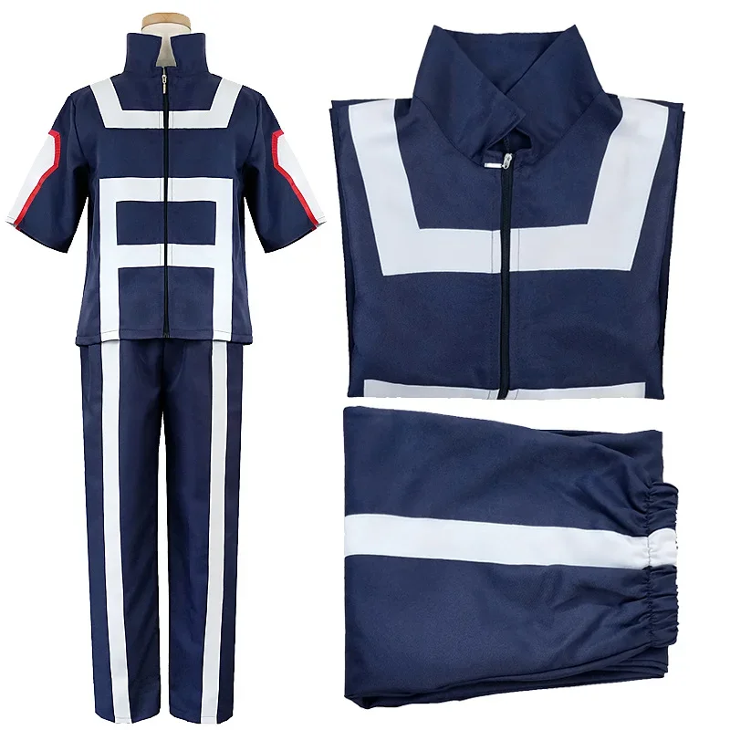 Disfraces de Cosplay de Anime My Hero Academia 2026, Traje Deportivo Escolar Azul de Midoriya Izuku, Iida Tenya, Todoroki Shouto, para Hombre y Mujer