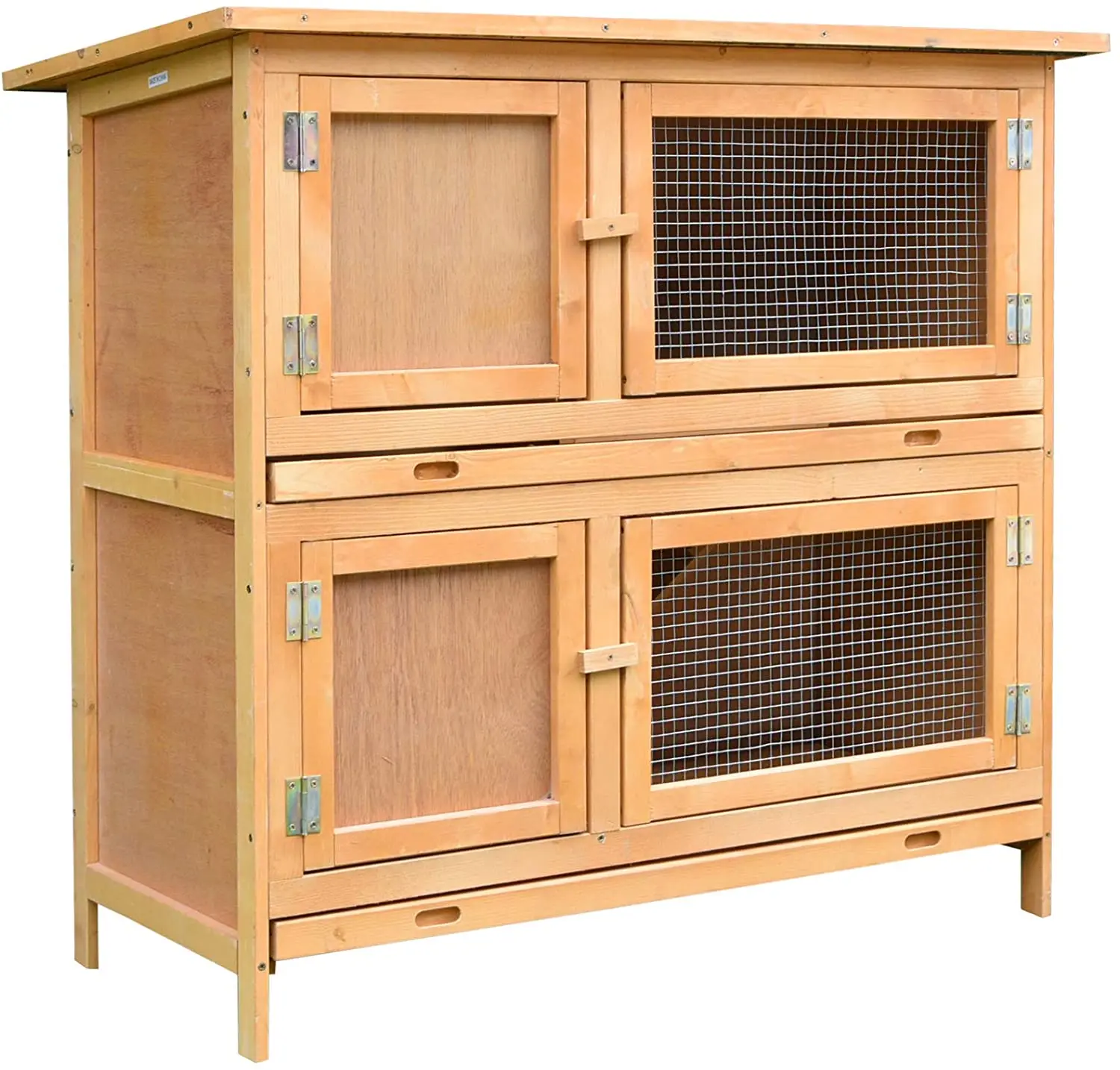 

Rabbit Hutches Outdoor&Indoor Wooden Rabbit House with Ventilation Door Animal Cages Rabbit