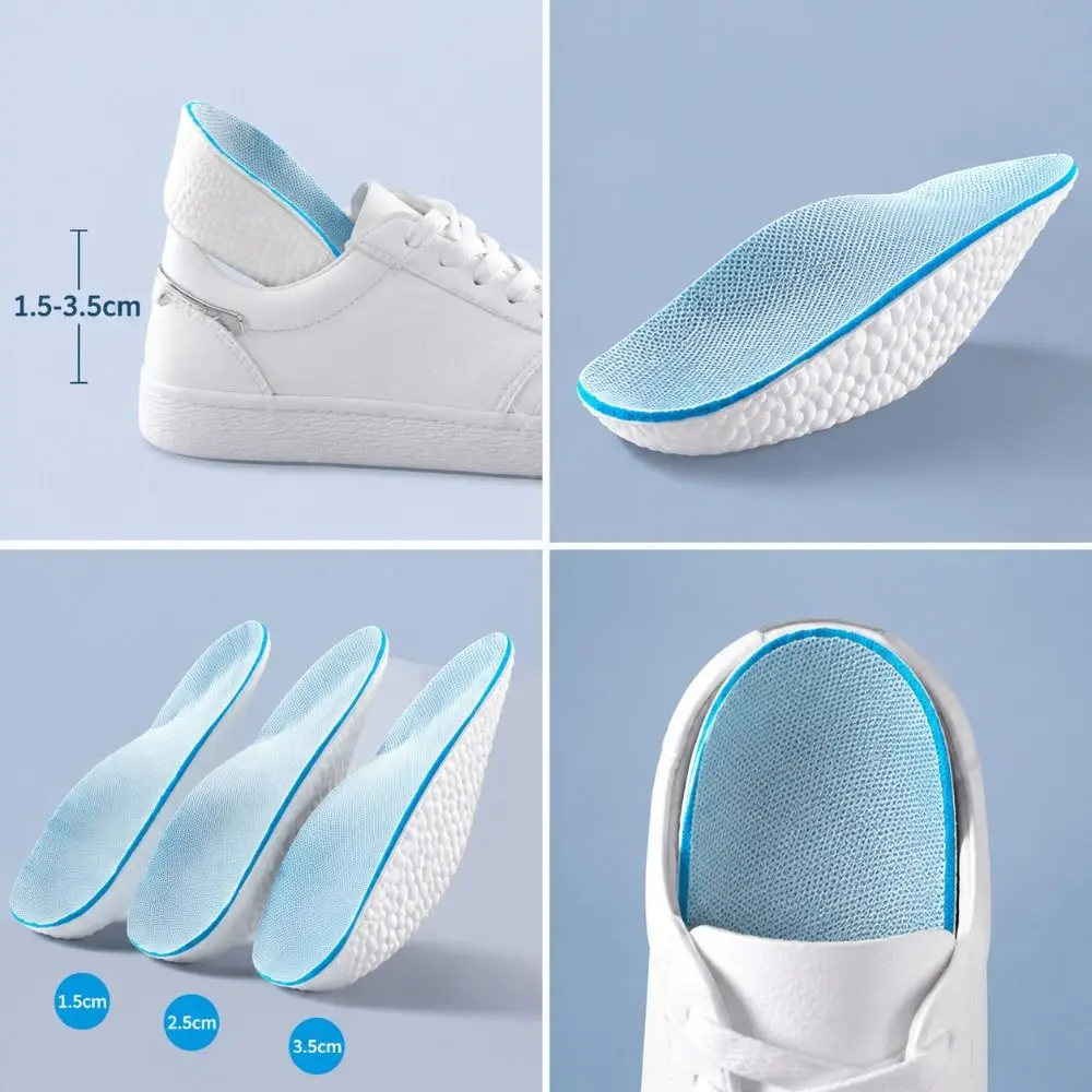 Half Invisible Design Height Increase Insoles EVA Foam Heel Lifting Function Heel Lift Pads Breathable Soft Half Shoe Cushions