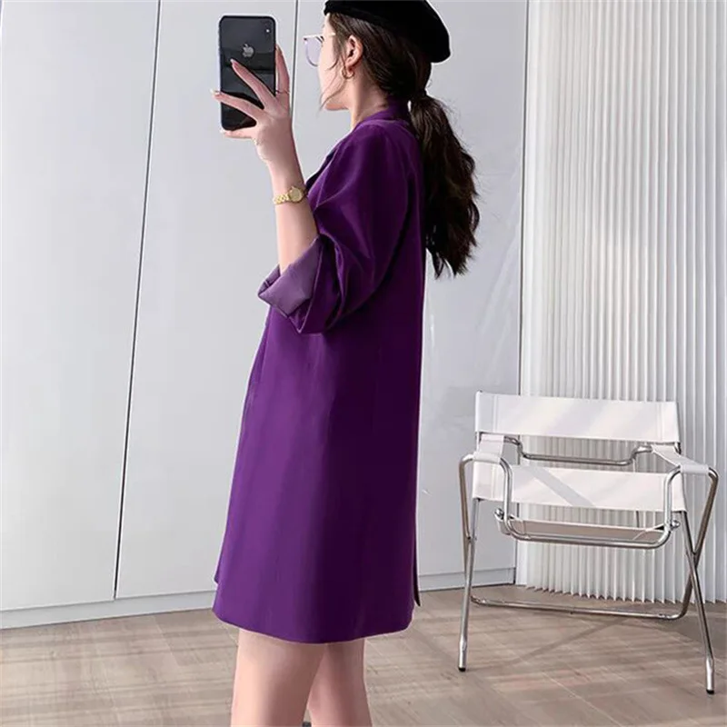 

New Autumn Elegant Korean Version Ladies Suit Jacket Versatile Solid Color Cardigan Temperament Leisure Women's Blazer Coat