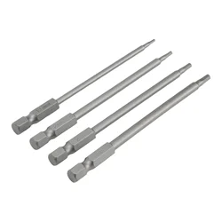 1/4pcs 1/4'' Hex Shank Screwdriver Bits 1.5/2.0/2.5/3.0mm Magnetic Batch Head Quick Connection For Impact Wrenches Screwdrivers