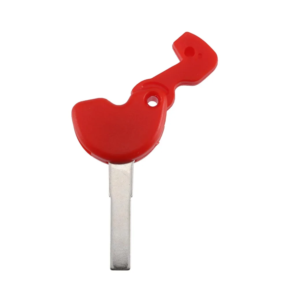 ​New Blank Motorcycle Uncut Key Red Length 38mm High Quality Tools for Piaggio Motorbike Accessories