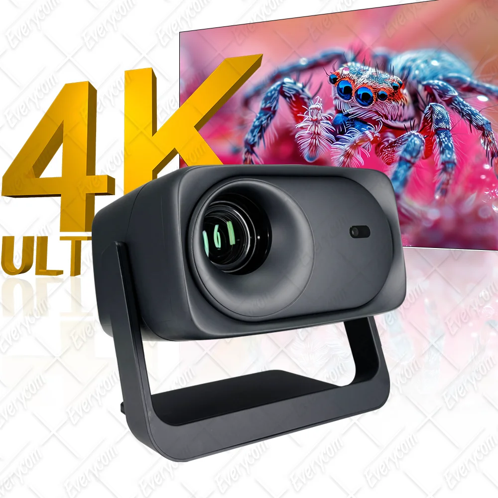 

Newest 1400 CVIA Projector 360° Full HD Home Video Projector 4k Wifi Auto Correction Mini Proyector 4k Android Projector