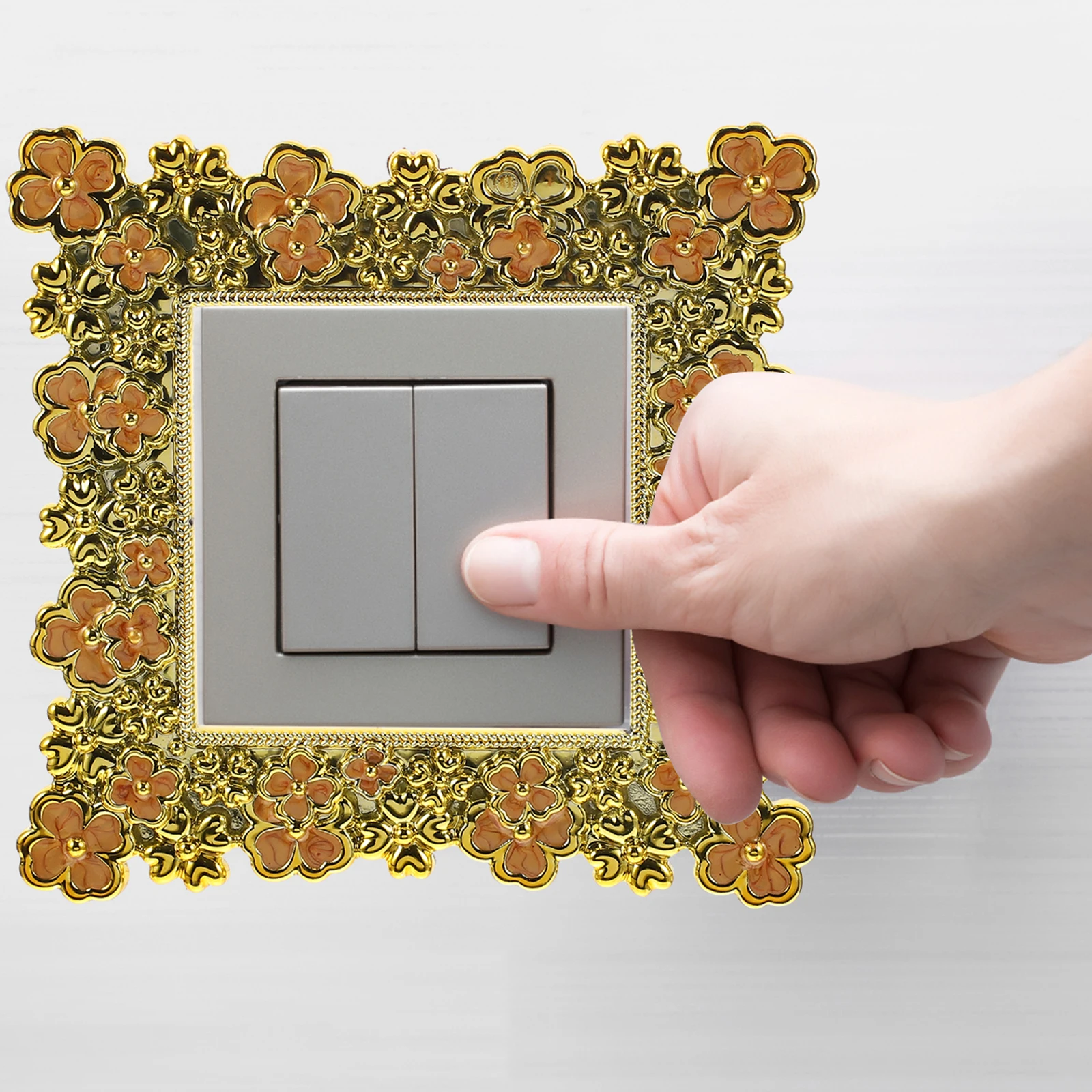 

1Pcs Acrylic Switch Socket Cover Protective Decal Creative Decorative Light Cover for Home Bedroom Living Room Kitchen Bathroom