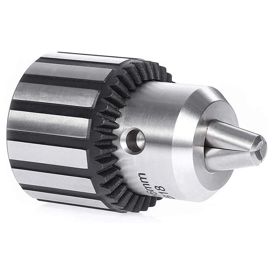Mandril de broca industrial de alta precisão, Bench Drill, Heavy Duty Chuck, Chave de cabeça, 3-16mm, B18