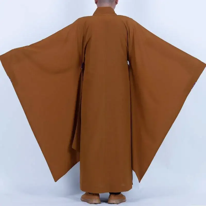 Monk Costume Buddhist Chinese Traditional Clothings Meditation Zen Shaolin Hanfu Clothing Taoism Tibetan Clothes Monk Robe
