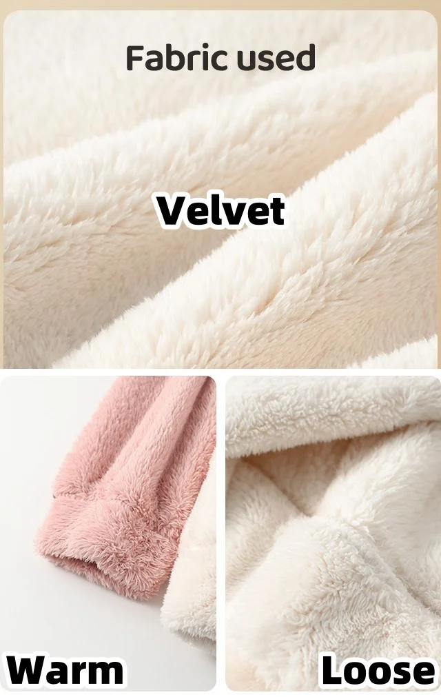 Autumn Winter Couple Pajamas Women  Men Coral Velvet Padded Thickened Cartoon Flannel Home Clothing Leisure Suit Puppy Cute Warm