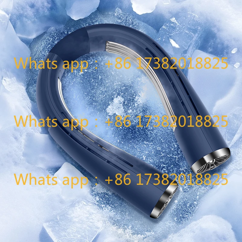 

Neck Air Conditioner Cooling Fan Type C Rechargeable Neck Fan 2 in 1 Portable AC 6000 MAh Battery Hanging Neck Fan