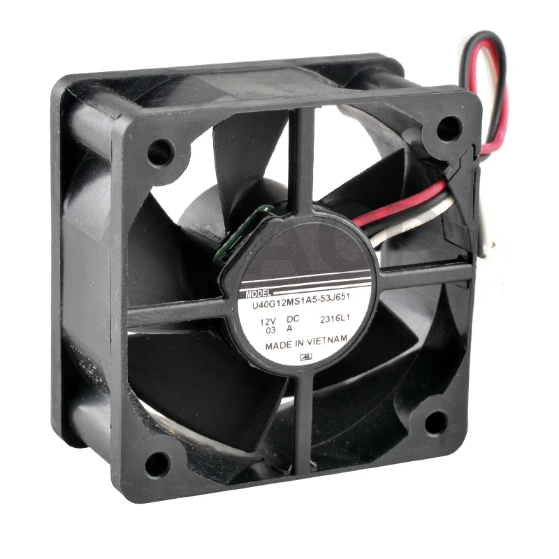 (2pcs) U40G12MS1A5-53J651 Quiet 40mm Replacement Axial Fan,40x40x20mm DC12V 0.03A 3-Pin Cooling Fan for Router & Projector