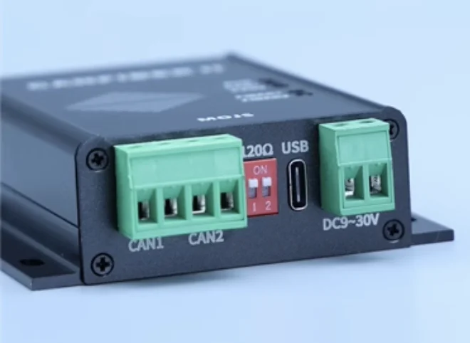 Industrial-grade dual-channel intelligent CAN fiber converter CAN optical terminal supports halo network redundancy