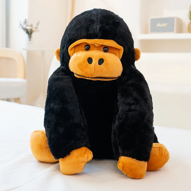 Sac à dos créatif en peluche gorille de 32CM, poupée en peluche de singe mignon, sac à dos d'école amusant pour étudiant, cadeaux