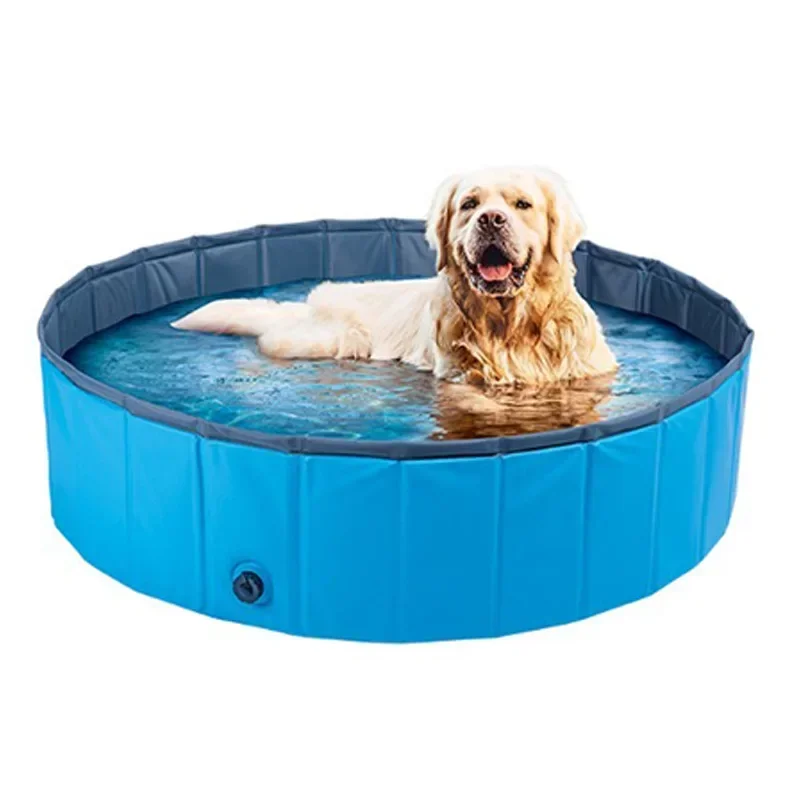 Foldable Dog Swimming Pool Indoor Outdoor Pet Dog Bathing Tub Summer Cool Bath Wash Bathtub Pet Accessories Dog Supplies 60*20cm