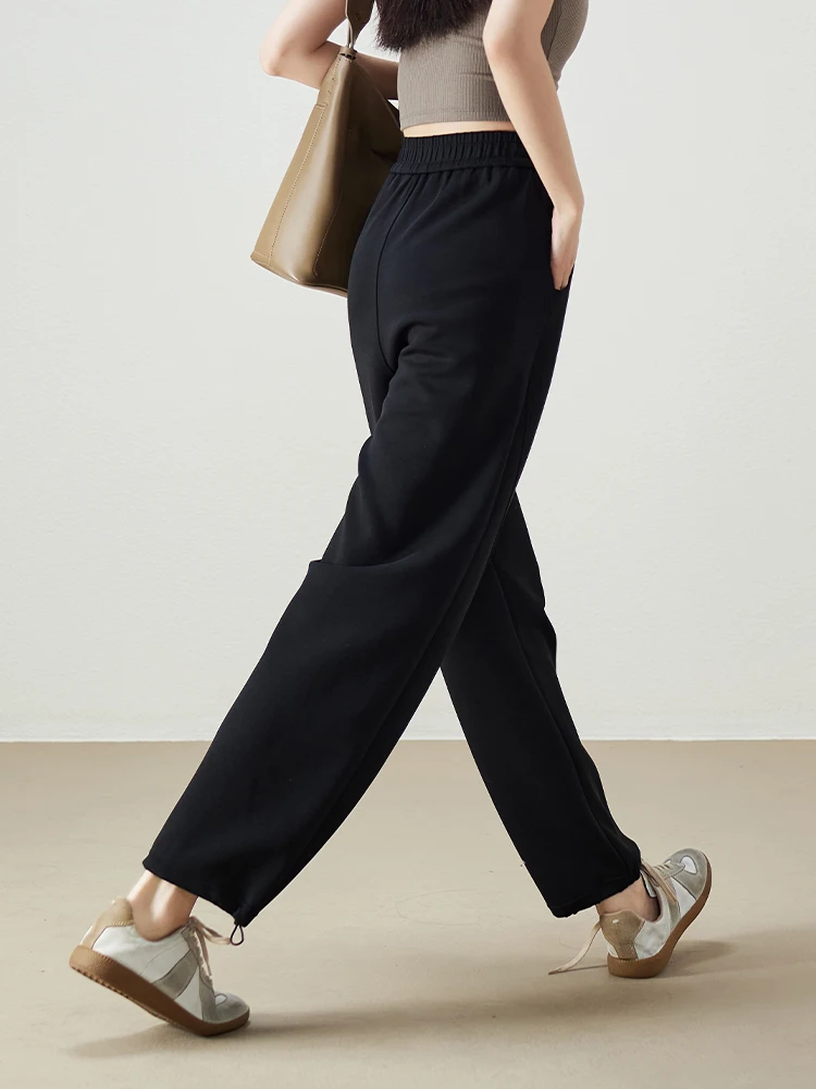 Pantaloni Sportivi da Donna Sophisir Primavera 2026, Gamba Dritta Casual, Vita Elastica, Versatili