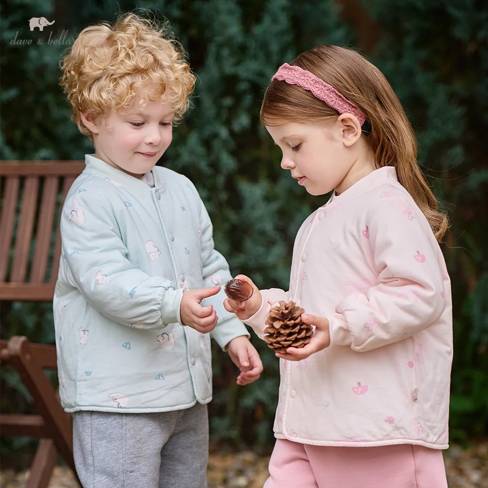 Dave Bella Children's Boys Warm Coat And Outerwear For A Little Girl Winter Autumn Fashion Thick Clothing 4 to 6 Years DB4264715