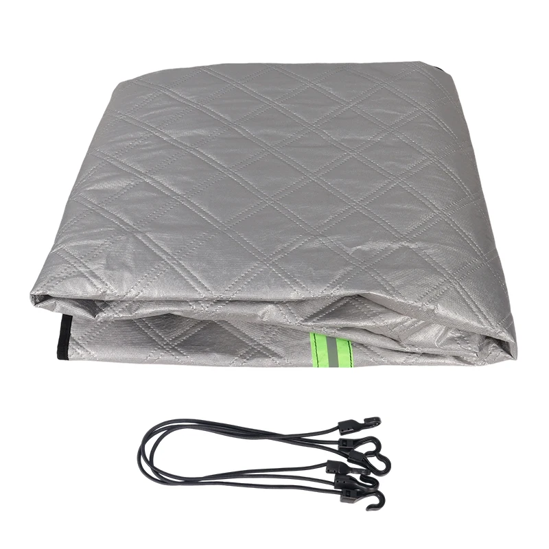 3 Size All-Weather Caravan Bow Cover Tarpaulin Insulation Front Protector With 7mm Piping Reflective Safety Strips Summer Winter