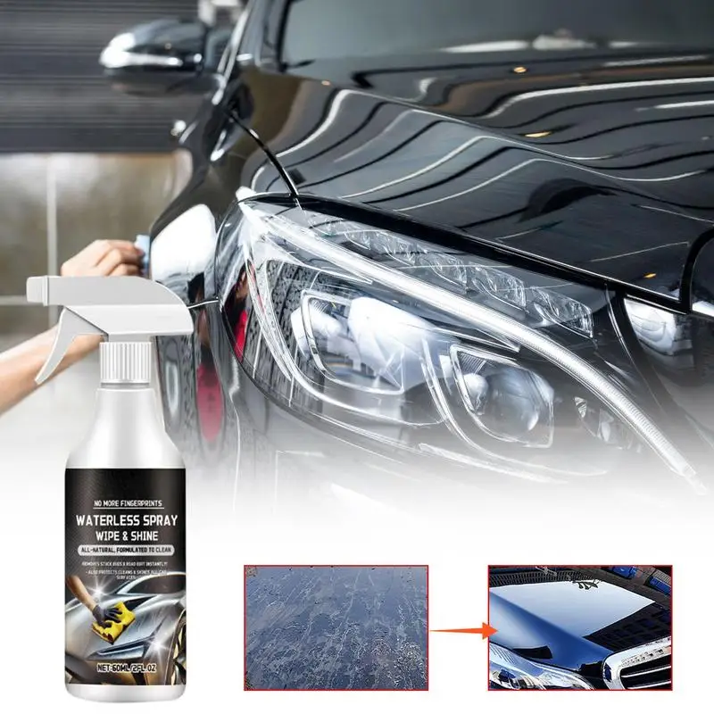 Car Spray Cleaner No Water Automotive Cleaning Spray Vehicle Detailing Spray Car Exterior Care Supplies For Most Vehicles