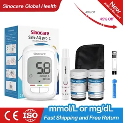 SANNUO Blood Glucose Meter Safe AQ pro Ⅰ Glucometer Strips Blood Sugar Monitor Medical Diabetes Tester(Kit or only strips)