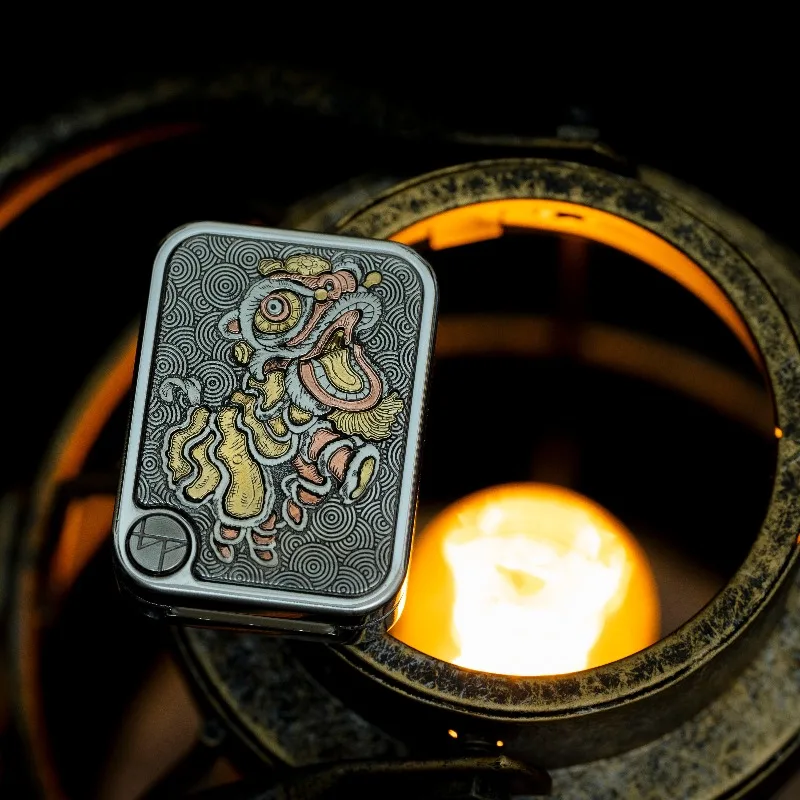 BPMODSEDC Lion Metal Price Tag Side Push Fingertip Push Decompression Toy