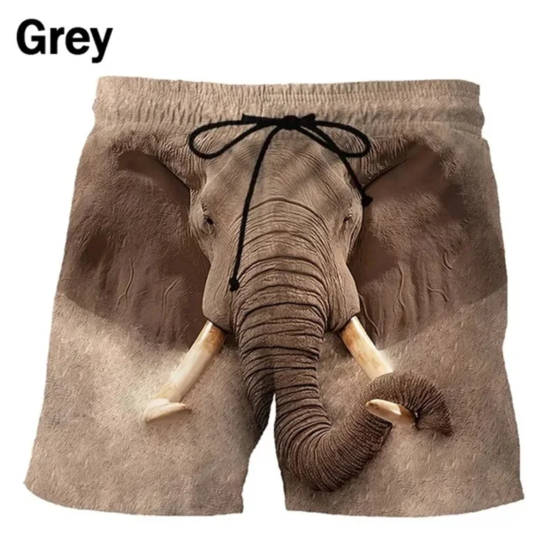 New Funny Animal Graphic Beach Shorts For Men 3d Print Cute Pet Surf Board Shorts Beachwear Casual Quick Dry Gym Swim Trunks