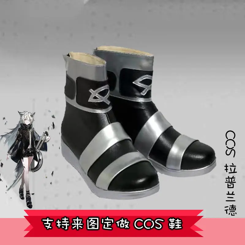 anime-arknights-‌-lappland-the-decadenza-zapatos-de-cosplay-botas-cortas-de-cuero-pu-plateadas-y-negras-para-halloween-y-carnaval