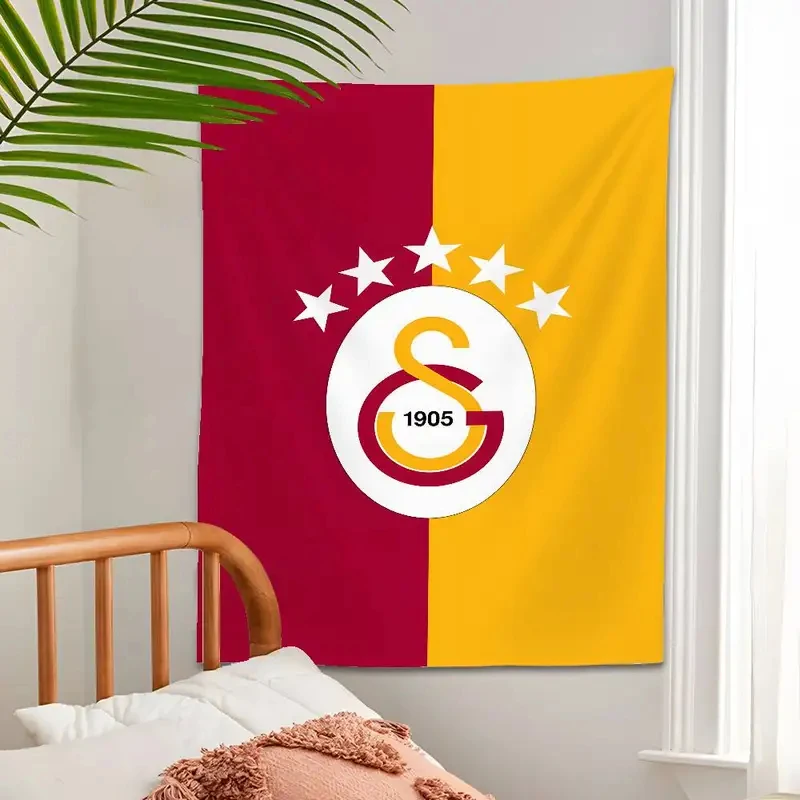 VIKAMA Galatasaray Football Club Wandteppich, Wandbehang, Überwurfdecke, Schlafsaal, Kinderzimmer, Zuhause, Party-Dekoration