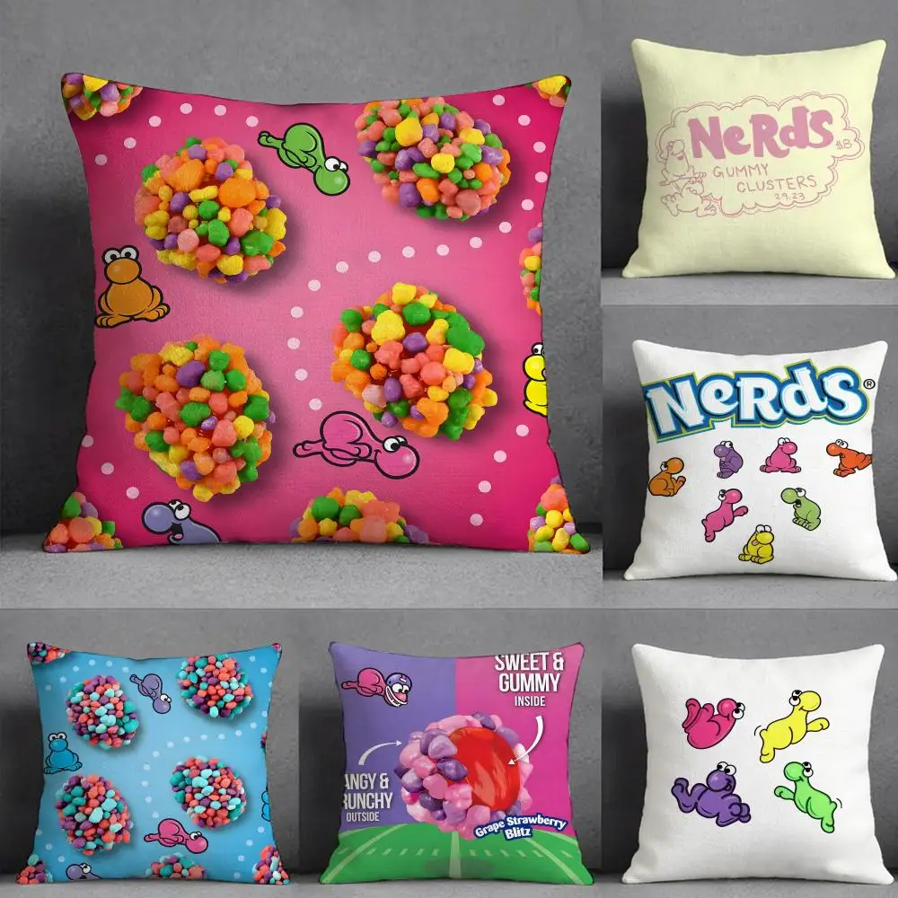 Nerds Gummy C-ClustersS Pillow Case Pillowcase, Double-sided Printed, Sofa Cushion, Bedroom Headboard Pillow