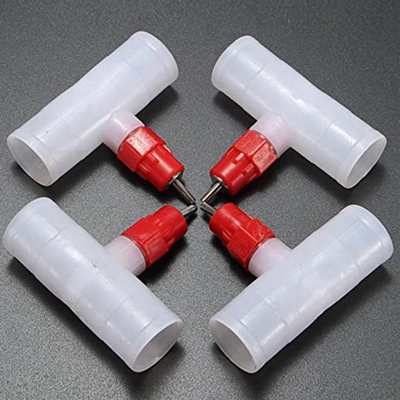 Raccords en T pour abreuvoirs de volaille entièrement automatiques, kit d'abreuvoirs jetables pour continents, paquet de 40