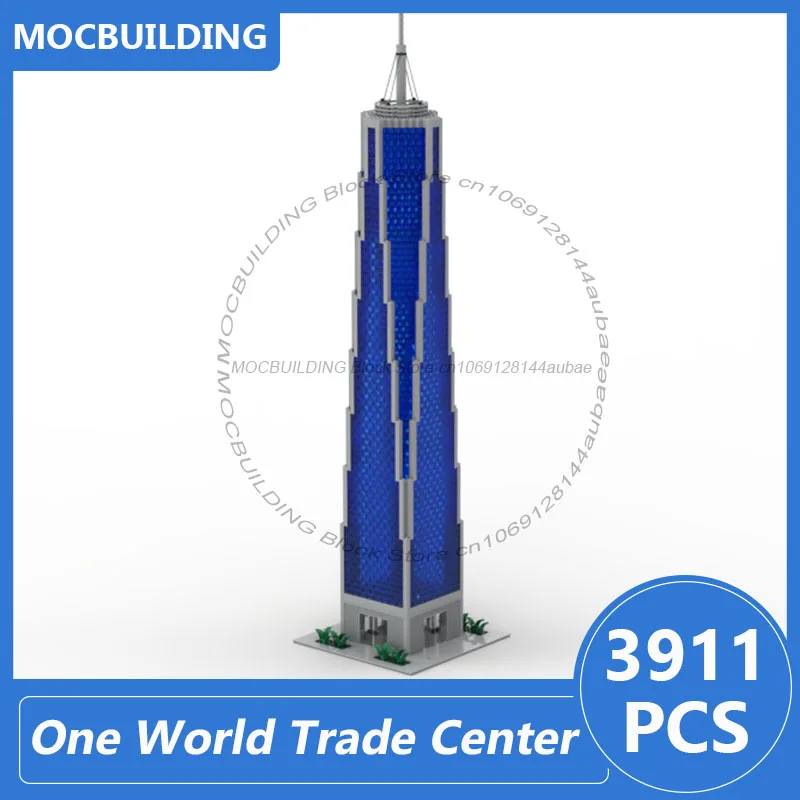 One World Trade Center (Freedom Tower) MOC Building Blocks DIY Assemble Bricks Architecture Display Model Toys Gifts 3911PCS