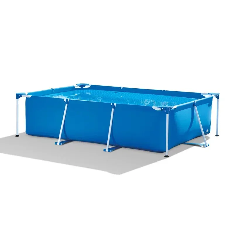 

Above ground kids outdoor steel inflatable rectangular metal frame swimming pool ground water park