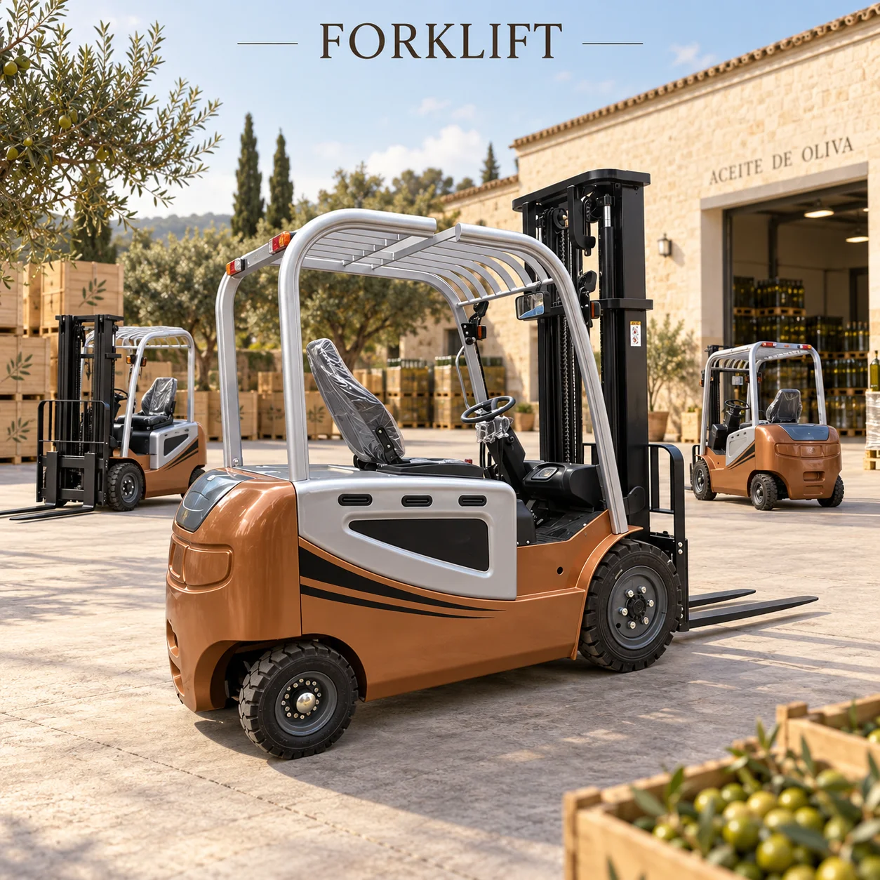 Battery Powered Electric Forklift for Factory Loading Warehouse Storage and Daily Pallet Transport Operations