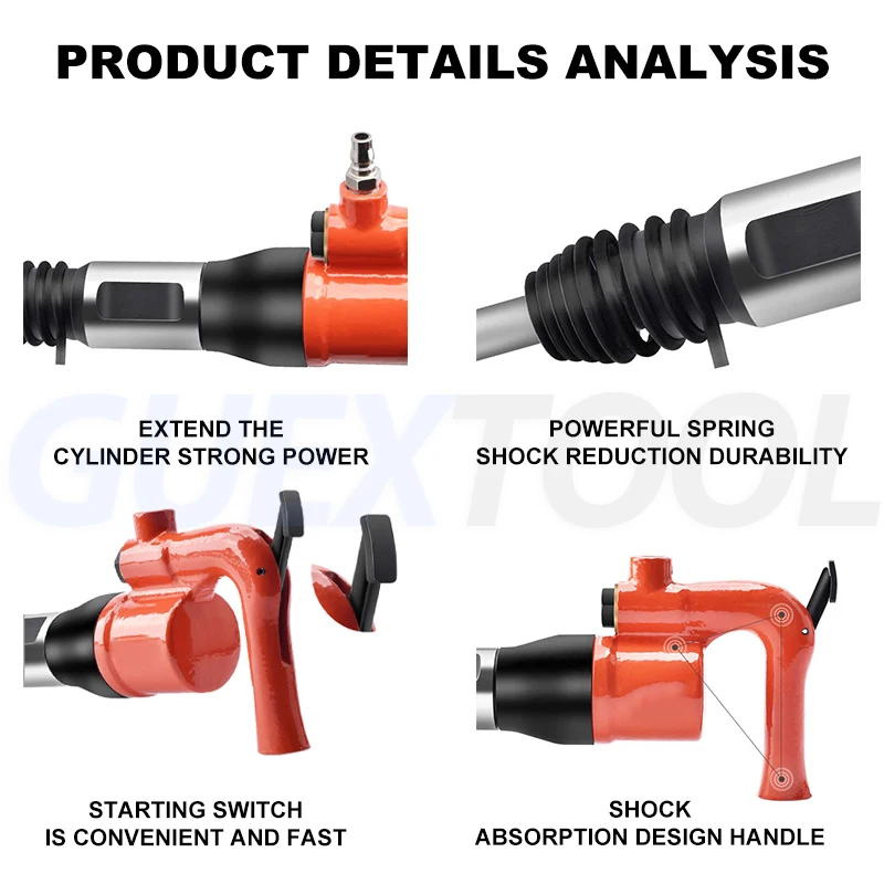 Imagem -06 - Portátil c4 C4a Triturador de Martelo de ar de Rocha de Concreto Removedor de Ferrugem Escória Pneumática da Soldadura da pá do ar do Chisel Ferramentas Pneumáticas Máquina de Perfuração pá de ar