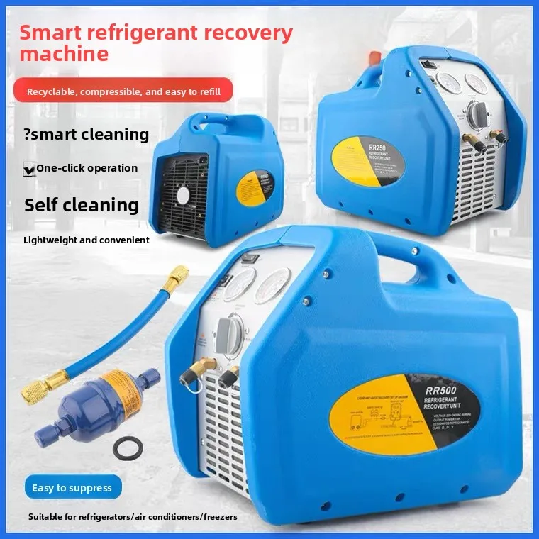 Dual-Cylinder Refrigerant Recovery Machine Electric AC Fridge Coolant Extraction
