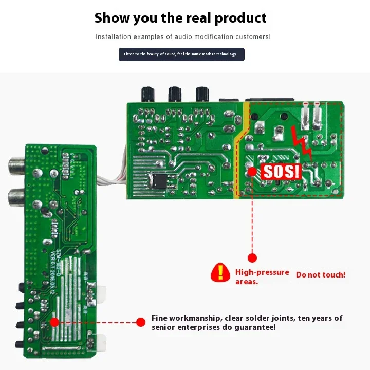 Car Power Amplifier Board Support TF card Radio FM MP3 Three-use 2 Mic Car Digital Amplifier Monophone Amplifier Board subwoofer