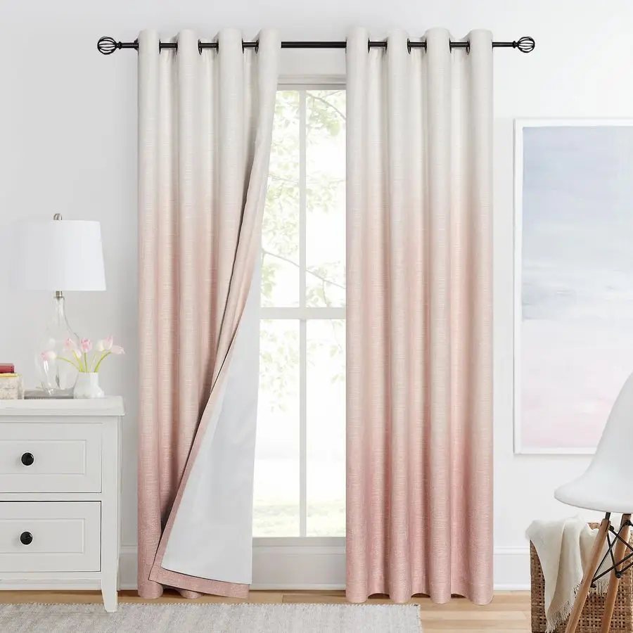 

Full Blackout Curtain Panels 95 Inches Long Farmhouse Bedroom Drapes Energy Efficient Thermal Insulated Window Treatment Set wit