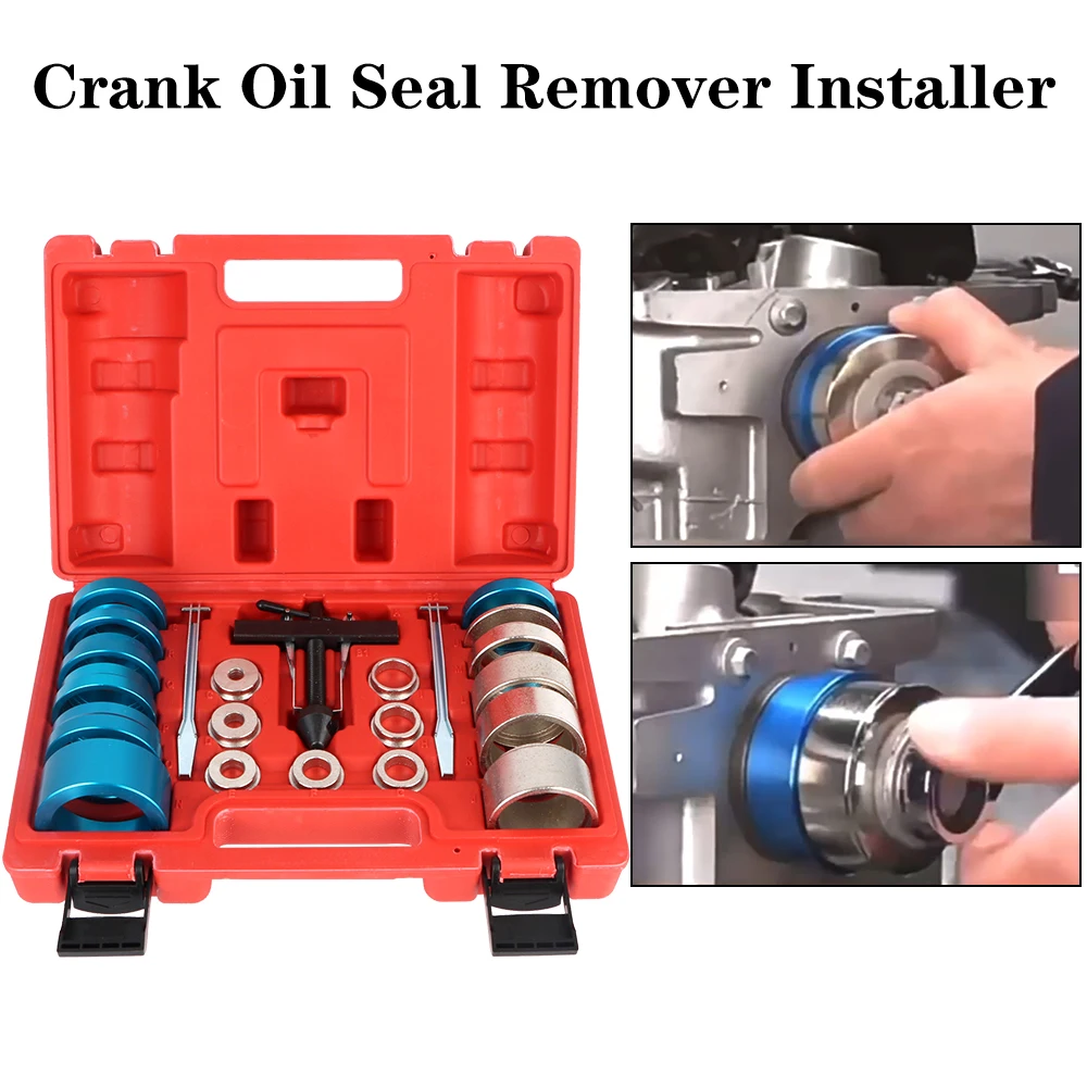 

Removal Installation Puller 28 - 64mm Car Hand Crankshaft Camshaft Oil Seal Universal 22pcs Crank Oil Seal Remover Installer